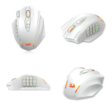 Load image into Gallery viewer, Redragon M913 Gaming 16000 DPI Wired 2.4Ghz Wireless RGB Optical Gamer Mice 16 Programmable Buttons, Black/White Mouse