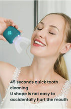 将图片加载到图库查看器,Electric U-Shaped Toothbrush for Adults - Soft-Bristles Teeth Whitening Kit, Oral Care with Auto-Timing & 360° Gum Protection