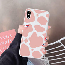 Load image into Gallery viewer, Slim Fit Lightweight Black White Print Silicone Case For iPhone 11 Pro 7 8 Plus X XR XS Max iphone 11 Cell Phone Case Cover White Black Pattern Print Silicone Unisex Case