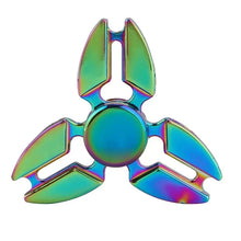 Load image into Gallery viewer, Metal Rainbow Fidget Spinner – Colorful EDC Hand Spinner Toy for Kids & Adults | Anti-Anxiety Stress Relief Finger Spinner Gift