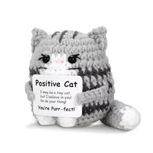 将图片加载到图库查看器,Funny Crochet Emotional Support Coffee Doll With Card Desktop Ornament Handmade Knitted Coffee Dolls Christmas Gifts Home Decor