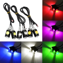 Load image into Gallery viewer, Universal Motorcycle LED Eagle Eye Shape Mini License Plate Light Turn Signal Turn Indicator Tail Rear Light Brake Fog Lamp Bulb