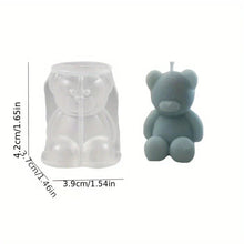 Load image into Gallery viewer, Silicone Bear Mold – Cute 3D Animal Candle, Soap & Resin Mold for DIY Crafts, Aromatherapy & Home Décor