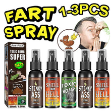 将图片加载到图库查看器,30ml Fart Gag Spray Prank Joke Plastic Liquid Fart Gag Party Supplies Stinky Fart for Adults Kids Non Toxic Halloween Funny Toys
