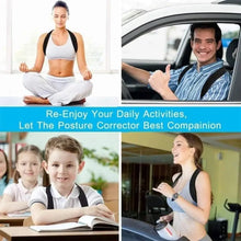Load image into Gallery viewer, Adjustable Back & Shoulder Posture Corrector β Clavicle Spine Support Belt for Neck, Upper Back & Hunchback Correction