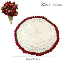 Load image into Gallery viewer, 1pcs Finished Flower Bouquet Blanket Soft and Lightweight Knitted Throw Blankets for Birthday Wedding Valentineâs Day Home Decor
