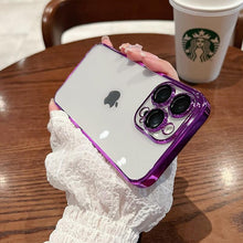 Load image into Gallery viewer, Luxury Square Transparent Case For iPhone 11 Pro Max Mini XR X XS Max 8 7 Plus Silicone Cover Protection Non-Yellowing Shockproof Phone Case for iPhone Elegant Transaprent Design For Iphone