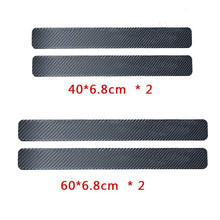 将图片加载到图库查看器,4PCS 60x6.8cm Car Door Sill Anti Kick Stickers Scuff Anti Scratch Carbon Fiber Auto Door Sticker Car Accessories Car Styling