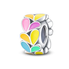 将图片加载到图库查看器,100% 925 Sterling Silver Rainbow Zircon Butterfly Dragon Silicone Stopper Charms - Colorful Beads for DIY Bracelets, Customizable Jewelry for All Occasions