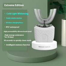 将图片加载到图库查看器,Electric U-Shaped Toothbrush for Adults - Soft-Bristles Teeth Whitening Kit, Oral Care with Auto-Timing & 360° Gum Protection