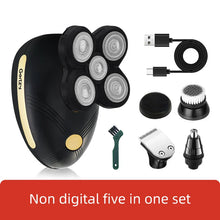将图片加载到图库查看器,Men's 5-in-1 electric shaver with 5 rotating blades, USB charging, multifunctional personal beauty set
