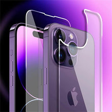 Load image into Gallery viewer, HD Clear Scratch Resistant Anti-Fingerprint Tempered Glass Film Full Screen Coverage Protector For Iphone 14 Pro Max Front Back Screen Protector HD Clarity Anti-Fingerprint Scratch Tempered Glass For Iphone 13