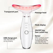 将图片加载到图库查看器,3 in 1 EMS Neck Face Beauty Device with Thermal Neck Lifting Vibration LED Facial Massager Double Chin Remover Skin Care Tool