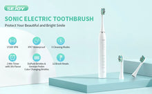 Load image into Gallery viewer, Sejoy Sonic Electric Toothbrush for Adults Dental Rechargeable 5 Cleaning Modes Sonic Toothbrush Personal Care Appliances