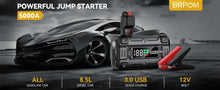 Load image into Gallery viewer, Car Jump Starter 3000A/4000A/5000A Battery Charger Emergency Power Bank Booster for 12V Gasoline and Diesel Vehicles Starting