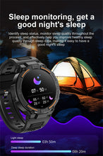 Load image into Gallery viewer, Smartwatch Military Men 360*360 HD Screen Flashlight Health Monitoring Waterproof Heart Rate BT Call Smart Watch For Android IOS