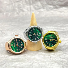 Load image into Gallery viewer, 2023 New Mini Green Watch Creative Ring Movement Fashion Accessories Alloy Shell Finger Watch Men Jewelry Women Trend Ring Gift