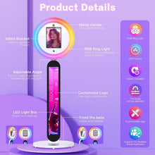Load image into Gallery viewer, Selfie Stand Photo Booth Machine ipad Photobooth compatible for 10.2-12.9inch ipad Photo Booth Stand Machine for Party Wedding