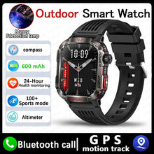 Load image into Gallery viewer, New For Huawei Xiaomi Military GPS Smart Watch Men Flashlight Compass Waterproof Outdoor Sport Tracker Bluetooth Call Smartwatch