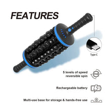 Load image into Gallery viewer, Cordless Roller Body Massager β 360 Percussive Relaxer