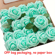 Load image into Gallery viewer, 25pcs Artificial Flowers, Fake Flowers Roses W/stem For DIY Wedding Bouquets Centerpieces Arrangements Party Home Decorations