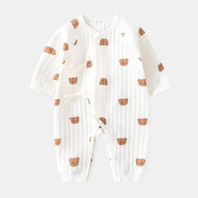 将图片加载到图库查看器,Baby Winter Bodysuit (0–6M) – Thick Cotton Animal Print Onesie for Boys & Girls