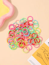 将图片加载到图库查看器,100pcs Kids Rubber Bands – Colorful Hair Scrunchies for Toddlers