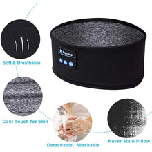 将图片加载到图库查看器,Fone Bluetooth Earphones Sports Sleeping Headband Elastic Wireless Headphones Music Eye Mask Wireless Bluetooth Headset Headband