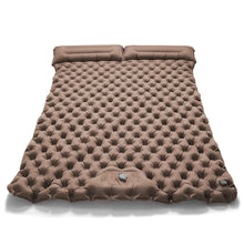 将图片加载到图库查看器,Double Inflatable Camping Mattress – Ultralight Folding Sleeping Pad with Built-in Pump
