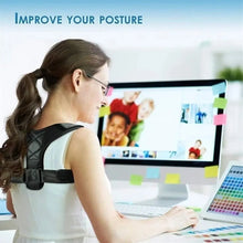 Load image into Gallery viewer, Adjustable Back & Shoulder Posture Corrector β Clavicle Spine Support Belt for Neck, Upper Back & Hunchback Correction