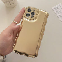 Load image into Gallery viewer, Women Luxury Gold Color Shockproof Phone Case for iPhone 14 13 12 11 Pro Max X Xs Max XR Shock-Absorbing Elegant Shiny Case for iPhone Strong iphone Back Cover