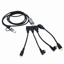 Load image into Gallery viewer, 2in1 USB & Type-C to Micro / Mini HDMI-compatible Video Capture Card Live Streaming Cable for Sony Canon Nikon Fuji Camera PC 4K