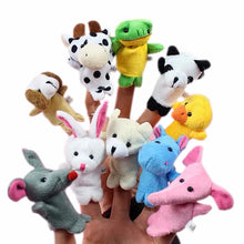 Load image into Gallery viewer, Cartoon Finger Puppets – 1/5/10pcs Plush Hand Dolls for Kids