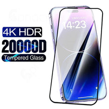 将图片加载到图库查看器,20000D Full Tempered Glass For iPhone 14 13 12 11 Pro Max mini Screen Protector iPhone X XR XS Max 7 8 Plus SE Glass Film 9H Hardness HD Screen Protector For iPhone
