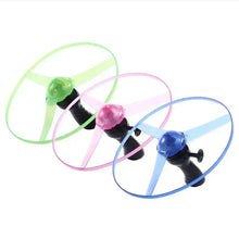 Load image into Gallery viewer, Pull Wire Glow UFO – Spinning LED Flyer Toy for Kids Outdoor Fun