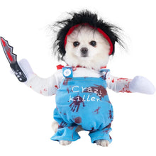 Load image into Gallery viewer, Halloween Dagger Pet Costume - Funny Knife-Holding Dog & Cat Standing Dress for Festival Dress-Up