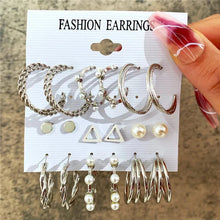 Load image into Gallery viewer, Gold Butterfly & Heart Dangle Earrings Set – Acrylic Drop Jewelry for Women