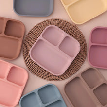 Load image into Gallery viewer, Color Kids Silicone Divided Suction Plate BPA-Free Toddler Dish