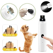 Load image into Gallery viewer, Electric Pet Nail Grinder – USB LED Dog & Cat Clipper