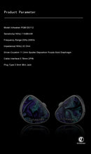 Load image into Gallery viewer, INAWAKEN DAWN Ms Purple-Gold Diaphragm Dynamic Driver IEM Headphones with OFC Shielded Cable for Audiophiles Musicians