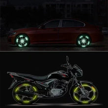 Load image into Gallery viewer, Car Wheel Hub Reflective Stripes - Safety Tire Warning Stickers for Night Driving