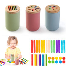 Load image into Gallery viewer, Montessori Silicone Color Matching Bucket Toy