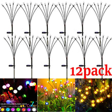 Load image into Gallery viewer, 12Pack Solar LED Starburst Firefly Lights β IP66 Waterproof Garden & Lawn Decoration