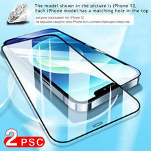 将图片加载到图库查看器,2pcs Full Cover Screen Protector For iPhone 11 12 13 PRO MAX Privacy Glass For iPhone 14 Pro XS Max XR 13 12 mini Tempered Glass Tempered Glass Screen Protector Film 9H Hardness Anti Scratch Screen Protector