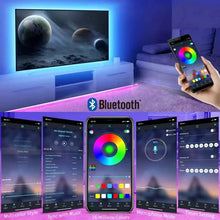 将图片加载到图库查看器,RGB LED Strip Light SMD 5050 USB Remote&APP Control Bluetooth Flexible Tape Diode Ribbon for TV Backdrop Living Room Bedroom