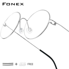 Load image into Gallery viewer, FONEX Screwless Round Eyeglasses – Titanium Alloy Frame for Men & Women