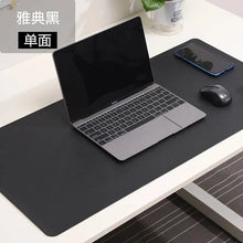Load image into Gallery viewer, Large White PU Leather Mouse Pad – Waterproof Non-Slip Gaming Desk Mat for Keyboard & Computer Setup