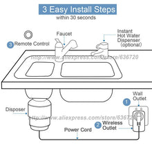 Load image into Gallery viewer, Garbage Disposal Wireless Switch, Remote Control Outlet Wireless Switch for Household Appliances, Up to 30ft. Range