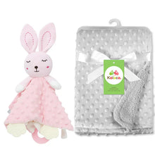 Load image into Gallery viewer, Personalized Newborn Baby Blanket with Name & Custom Stroller Gift Set