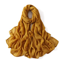 Load image into Gallery viewer, Women’s Large Cotton Rayon Hijab Scarf – 180x95cm Plain Wrap & Shawl